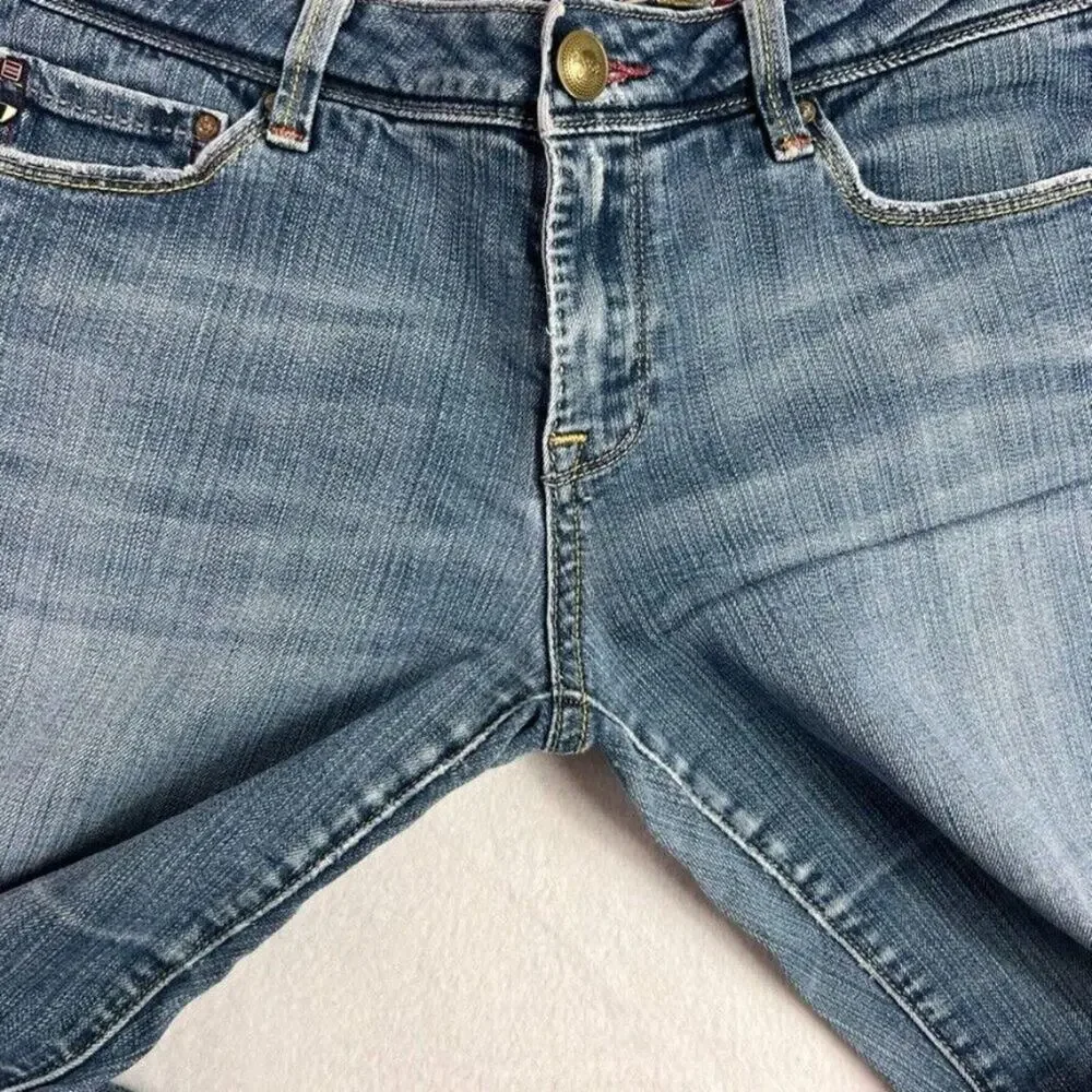 Vigoss Jean Women 9 Milan Medium Blue Wash Denim Bootcut Low Rise Casual Cowgirl